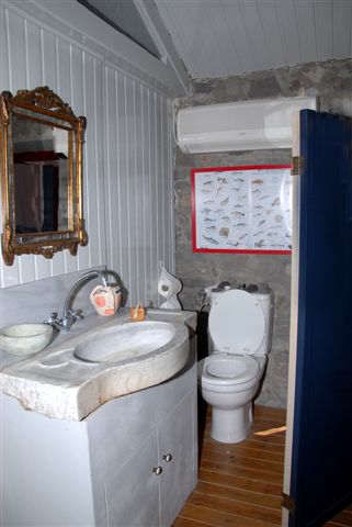 molyvos villa bathroom